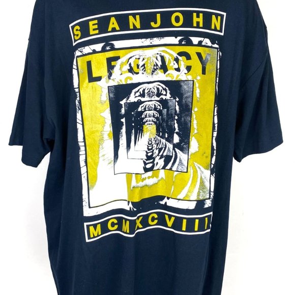 MEN'S NAVY BLUE SEAN JOHN TSHIRT, XL - Picture 2 of 2